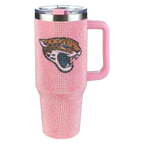 40oz Pink Bling Game Day Tumbler I | Jacksonville Jaguars