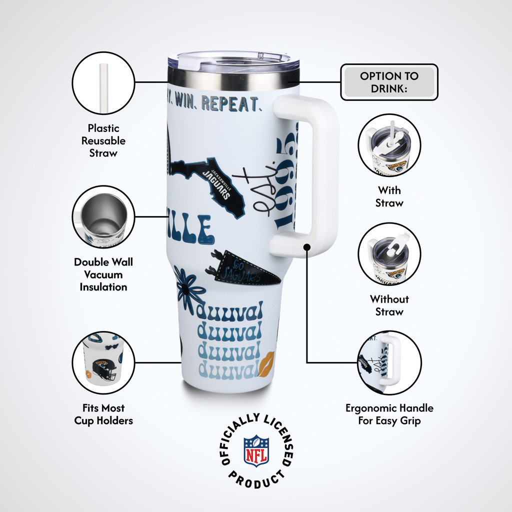 40oz Team Spirit Game Day Tumbler I | Jacksonville Jaguars