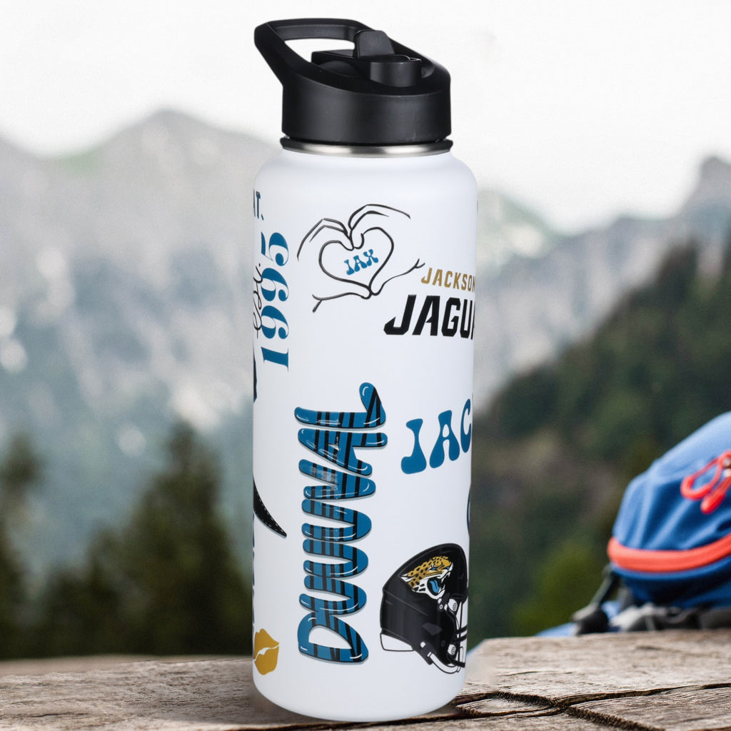 34oz Team Spirit Water Bottle I | Jacksonville Jaguars