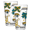  Jaguars 2pk 16oz Bow Pint Glass 