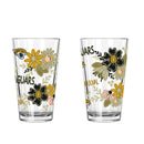 2pk 16oz Pint Glass, DP, Flowers | Jacksonville Jaguars