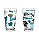 2pk 16oz Pint Glass, DP, Loco Design | Jacksonville Jaguars