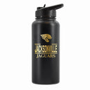 32 oz Stainless Steel Water Bottle with Gold Etched Classic Crew Team Design, Jacksonville Jaguars