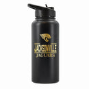 32 oz Stainless Steel Water Bottle with Gold Etched Classic Crew Team Design, Jacksonville Jaguars