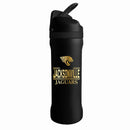 24 oz Stainless Steel Sip Tumbler w/ Gold Inlay – Etched Classic Crew Design, Jacksonville Jaguars