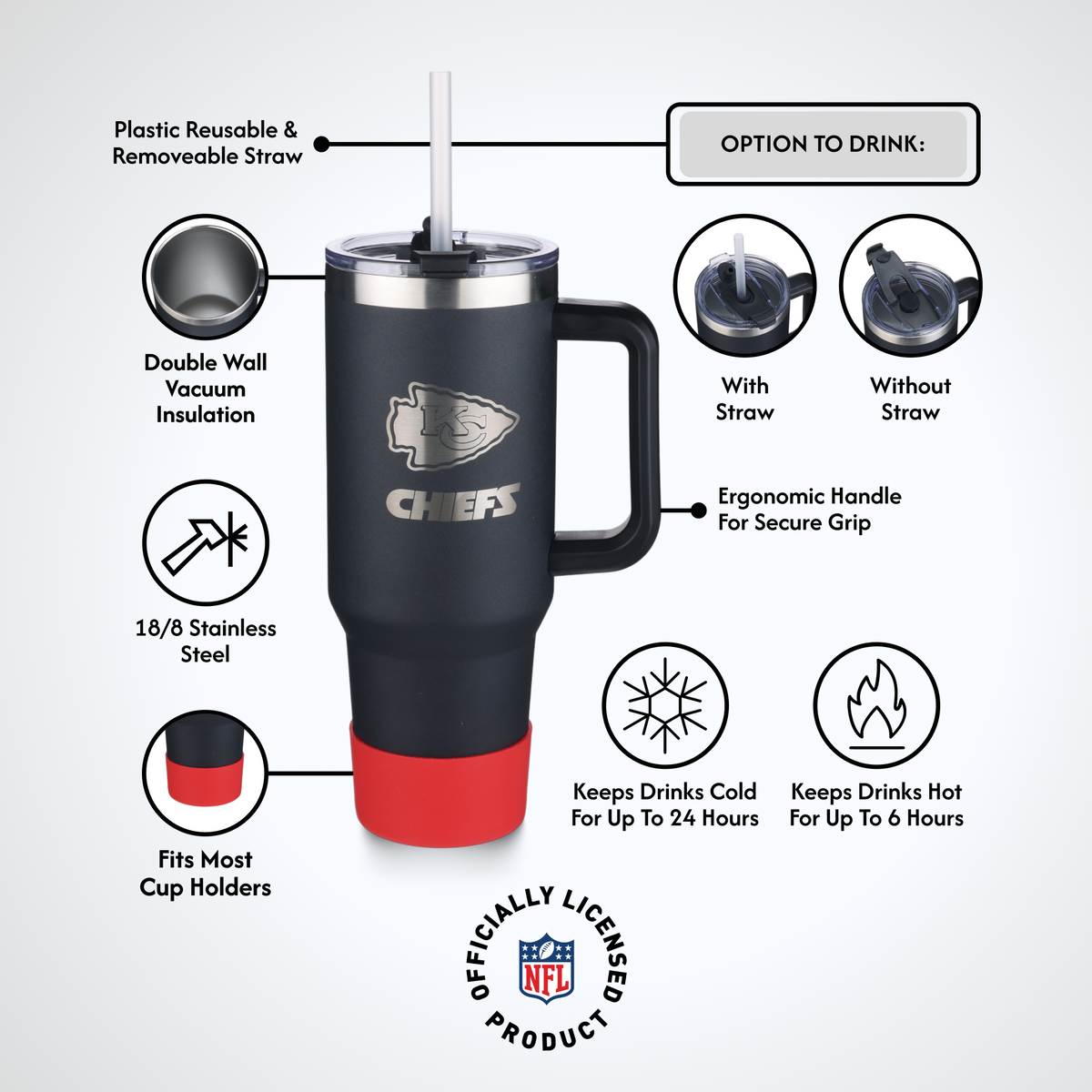 40 OZ Game Day Tumbler I | Kansas City Chiefs