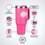40oz Pink Game Day Tumbler I | Kansas City Chiefs
