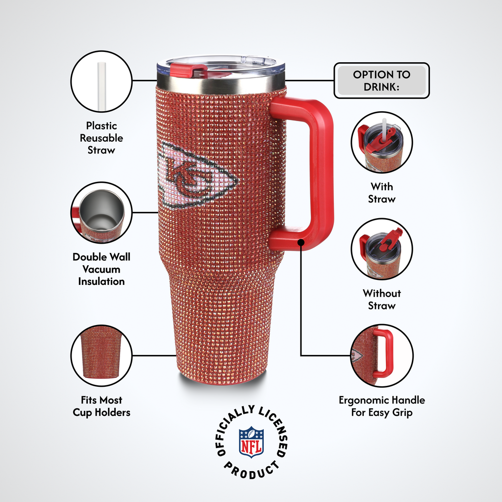 40oz TC Bling Game Day Tumbler I | Kansas City Chiefs