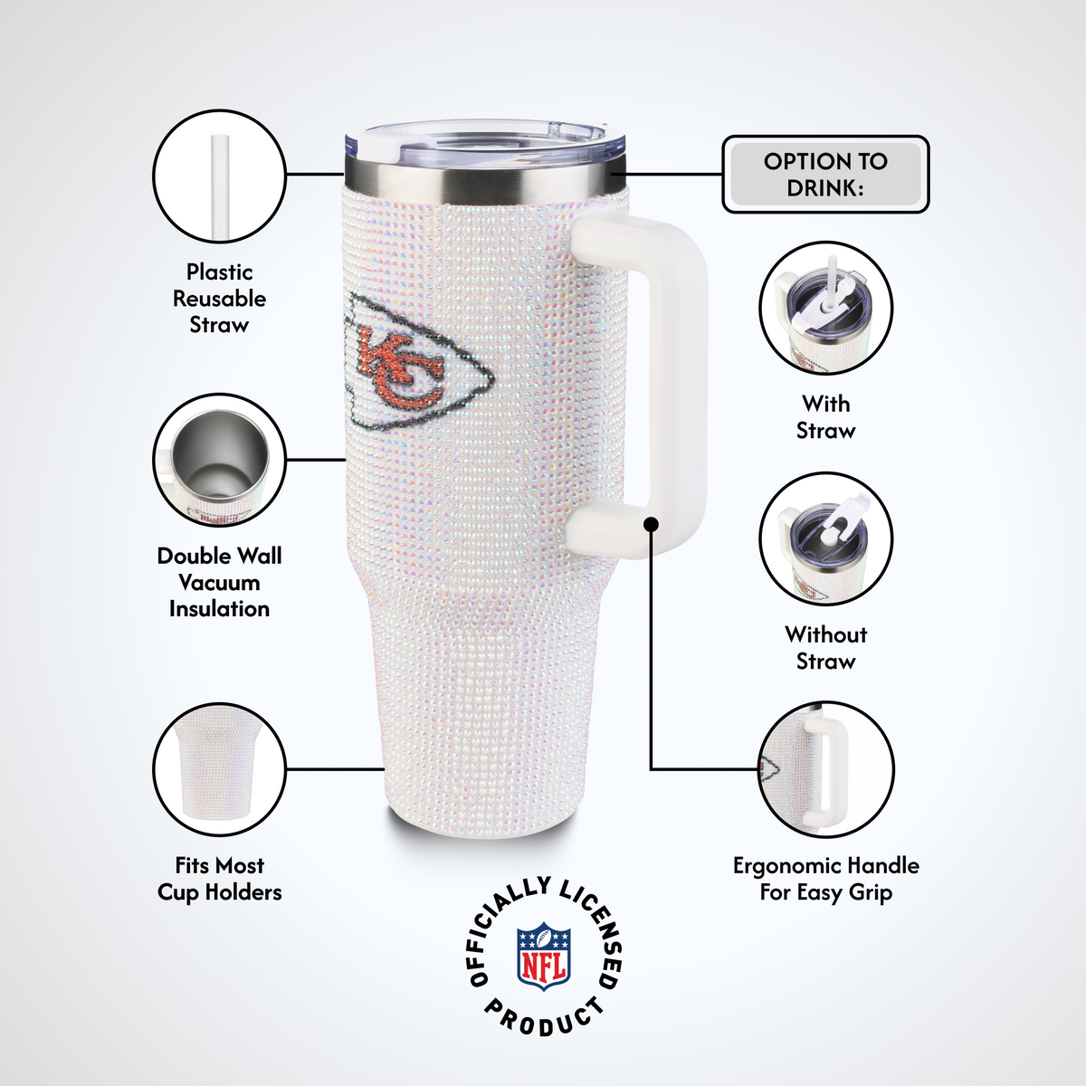 40oz Bling Collosal Tumbler | Kansas City Chiefs