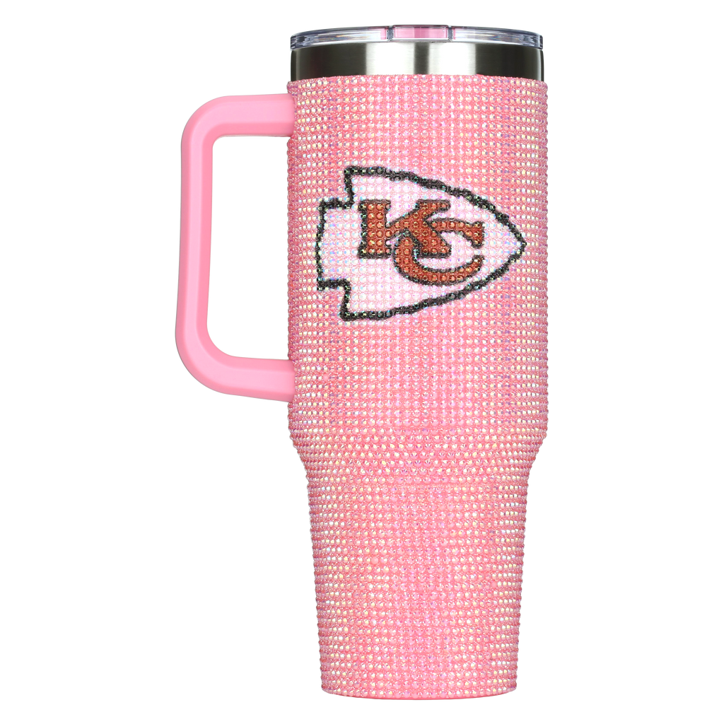 40oz Pink Bling Game Day Tumbler I | Kansas City Chiefs