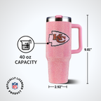 40oz Pink Bling Game Day Tumbler I | Kansas City Chiefs
