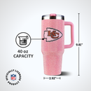 40oz Pink Bling Game Day Tumbler I | Kansas City Chiefs