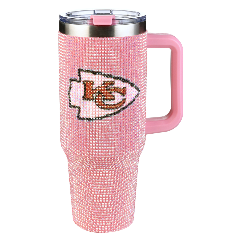 40oz Pink Bling Game Day Tumbler I | Kansas City Chiefs