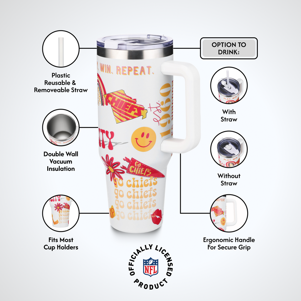 40oz Team Spirit Game Day Tumbler I | Kansas City Chiefs