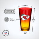 2-Pack Ombre Pint Glasses | Kansas City Chiefs