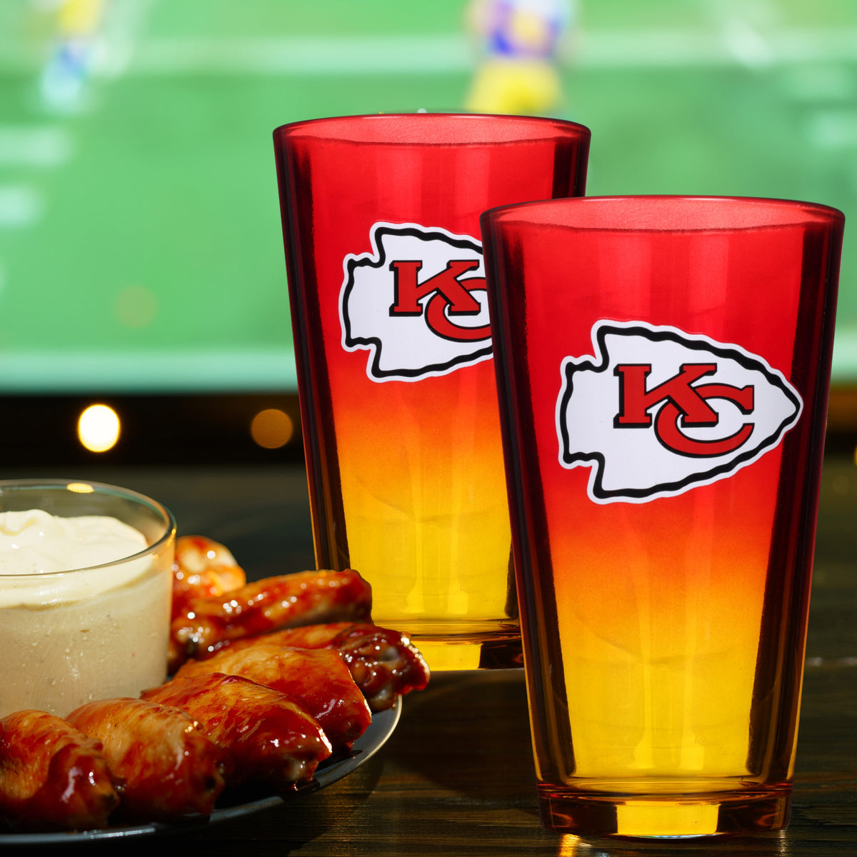 2-Pack Ombre Pint Glasses | Kansas City Chiefs