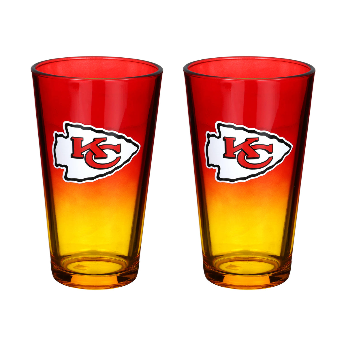 2-Pack Ombre Pint Glasses | Kansas City Chiefs