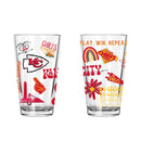 2pk 16oz Pint Glass, DP, Loco Design | Kansas City Chiefs