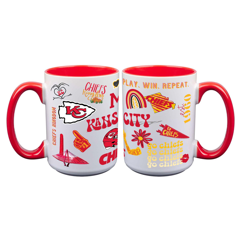 Loco Design 2 pack 15oz Mug | Kansas City Chiefs