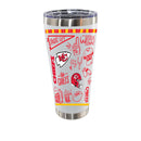 Sketchpad Design 30oz SS Tumbler | Kansas City Chiefs