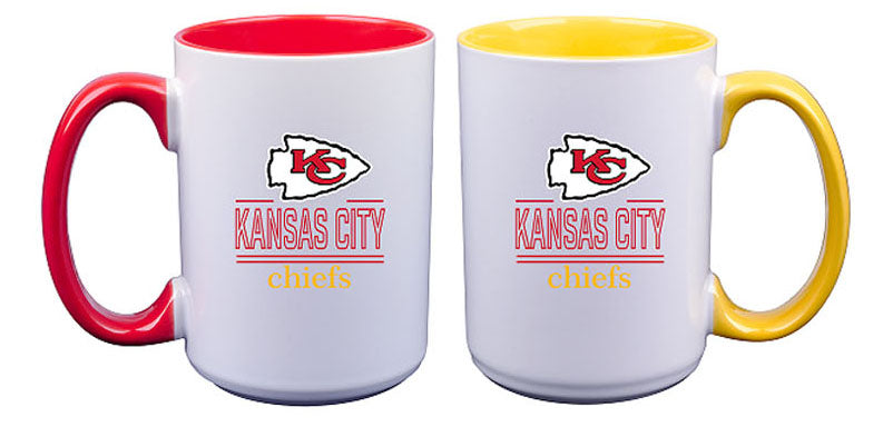 2pk Inner Color Home-Away Mug Set | Kansas City Chiefs