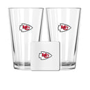 2 Pack Pint and Coasters Set| Kansas City Chiefs
