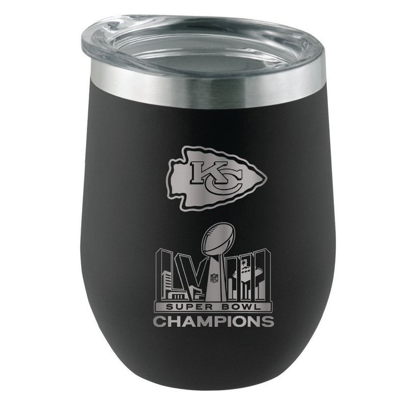 12oz Stemless Tumbler SB58, Kansas City Chiefs