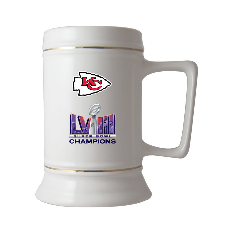 28oz Ceramic Stein | Kansas City Chiefs 2024 Champs