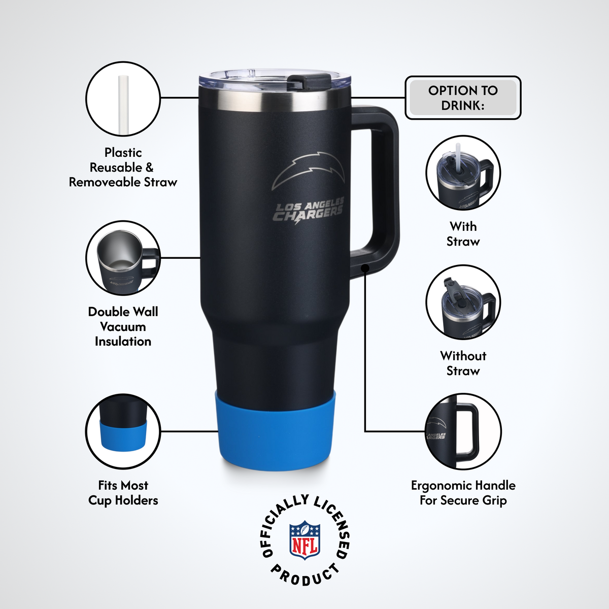 40 OZ Game Day Tumbler I | Los Angeles Chargers