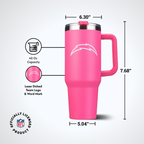 40oz Pink Game Day Tumbler I | Los Angeles Chargers