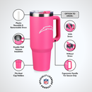 40oz Pink Game Day Tumbler I | Los Angeles Chargers