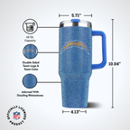 40oz TC Bling Game Day Tumbler I | Los Angeles Chargers