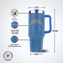 40oz TC Bling Game Day Tumbler I | Los Angeles Chargers