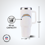 40oz Bling Collosal Tumbler | Los Angeles Chargers