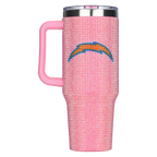40oz Pink Bling Game Day Tumbler I | Los Angeles Chargers