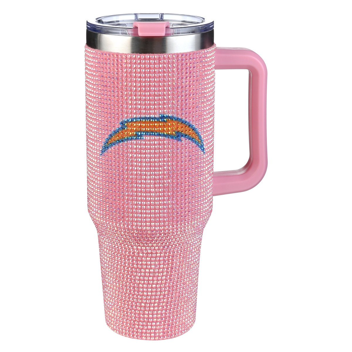 40oz Pink Bling Game Day Tumbler I | Los Angeles Chargers