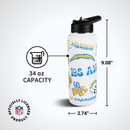 34oz Team Spirit Water Bottle I | Los Angeles Chargers