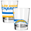 2pk 15oz Old Fashion Glass Big Stripes Design | Los Angeles Chargers