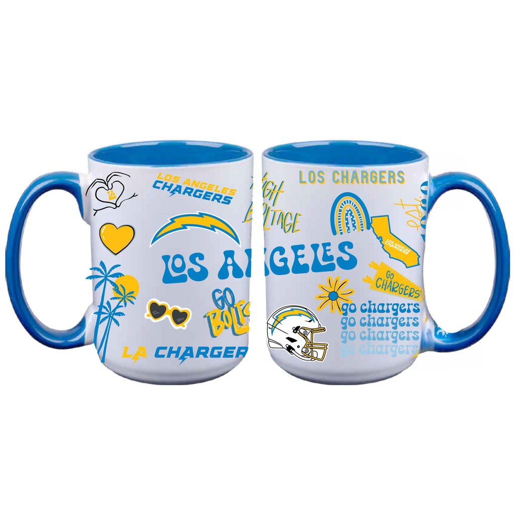 Loco Design 2 pack 15oz Mug | Los Angeles Chargers