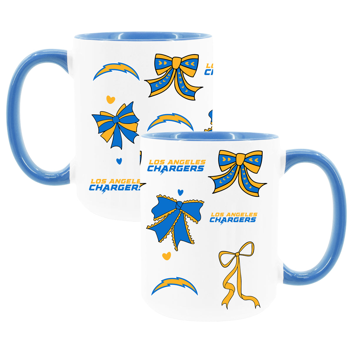  Chargers 2pk 15oz Bow Coffee Mug 