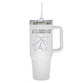  Chargers 40oz Bow White Stainless Steel Colossal Tumbler 
