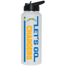 34oz Quencher Let's Go Team Dash Design | Los Angeles Chargers