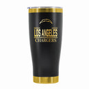 24 oz Stainless Steel Tumbler with Gold Accents & Etched Classic Crew Team Design, Los Angeles Chargers