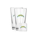 2 Pack Pint and Coasters Set | Los Angeles Chargers