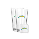 2 Pack Pint and Coasters Set | Los Angeles Chargers