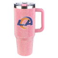40oz Pink Bling Game Day Tumbler I | Los Angeles Rams