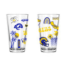 2pk 16oz Pint Glass, DP, Loco Design | Los Angeles Rams