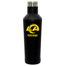 17oz Black Personalized Infinity Bottle | Los Angeles Rams