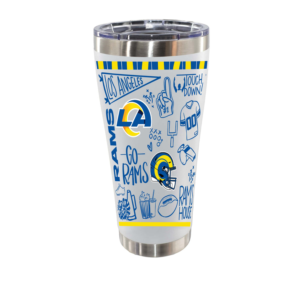 Sketchpad Design 30oz SS Tumbler | Los Angeles Rams