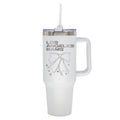  Rams 40oz Bow White Stainless Steel Colossal Tumbler 